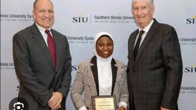 FUTA Alumna Saidat Rasaq-Balogun Receives 2024 Distinguished Student Award from Southern Illinois University