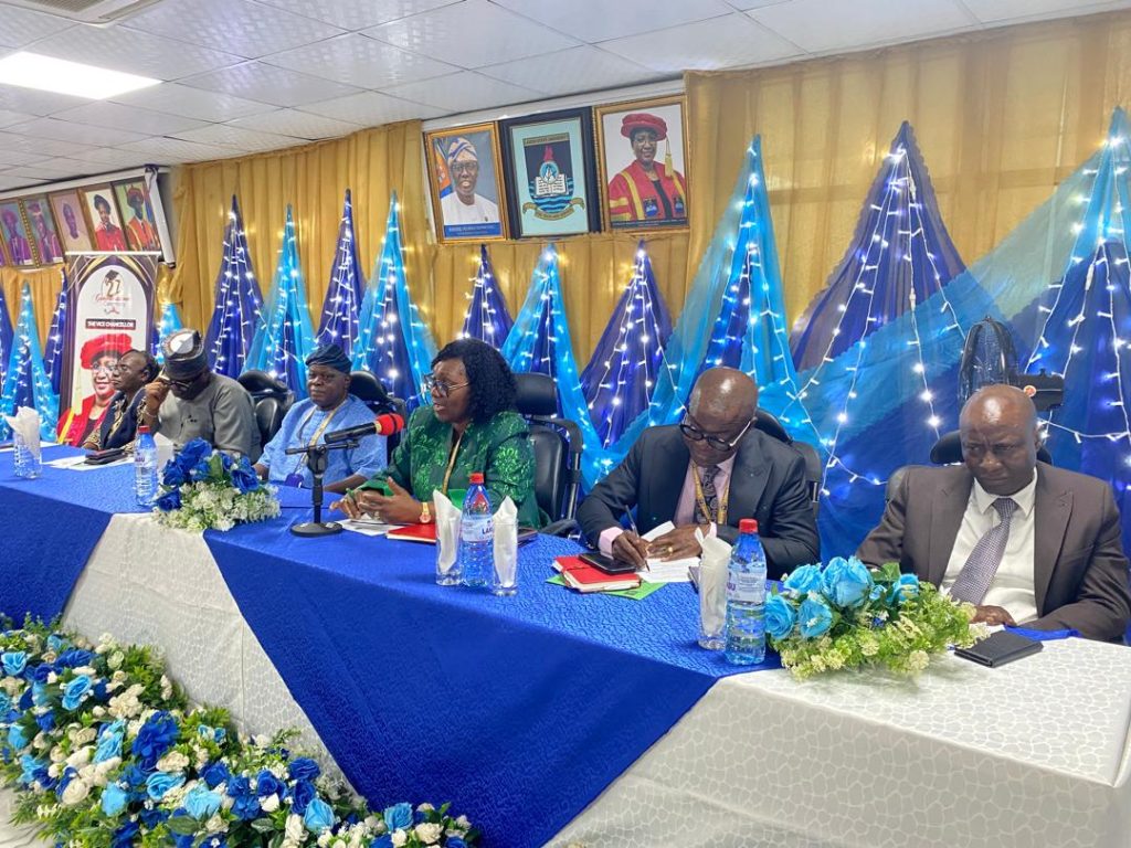 LASU OVERALL BEST GRADUATING STUDENT OLANIYI MUBARAQ GRADUATES WITH CGPA 4.98 IS AT LASU 27TH CONVOCATION CEREMONY 1 VC