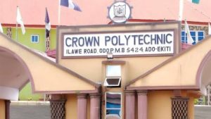CROWN POLYTECHNIC ADO EKITI (CROWNPOLY) BEGINS THE SALES OF ND/HND FULL TIME ADMISSION FORM FOR THE 2024/2025 ACADEMIC SESSION