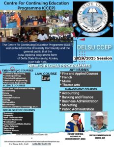 DELTA STATE UNIVERSITY, (DELSU) BEGINS THE SALES OF DIPLOMA PROGRAMME ADMISSION FORM FOR THE 2024/2025 ACADEMIC SESSION 6 450185854 1101360328313133 7587986429946474360 n 768x993 1