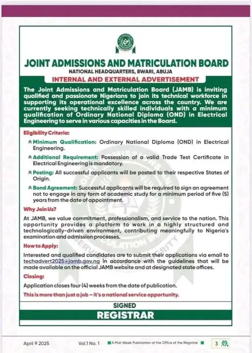 jamb recruitment