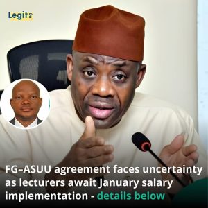 FG ASUU AGREEMENT FACES UNCERTAINTY OVER JANUARY SALARY