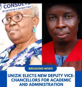 UNIZIK ELECTS NEW DEPUTY VICE CHANCELLORS AT 242ND SENATE MEETING