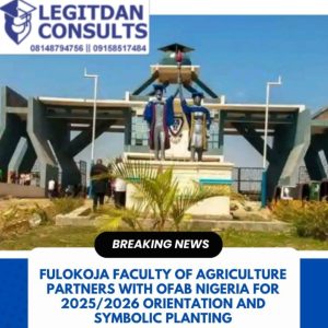 FULOKOJA FACULTY OF AGRICULTURE HOLDS ORIENTATION, HIGHLIGHTS BIOTECHNOLOGY IN FOOD SECURITY