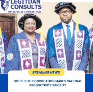 MINISTER URGES UNIVERSITIES TO BECOME INNOVATION HUBS AT OOU CONVOCATION