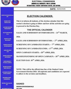 AAU Releases 2026 SUG Election Calendar