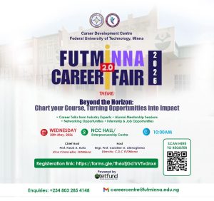FUTMINNA ANNOUNCES 2026 CAREER FAIR FOR STUDENTS